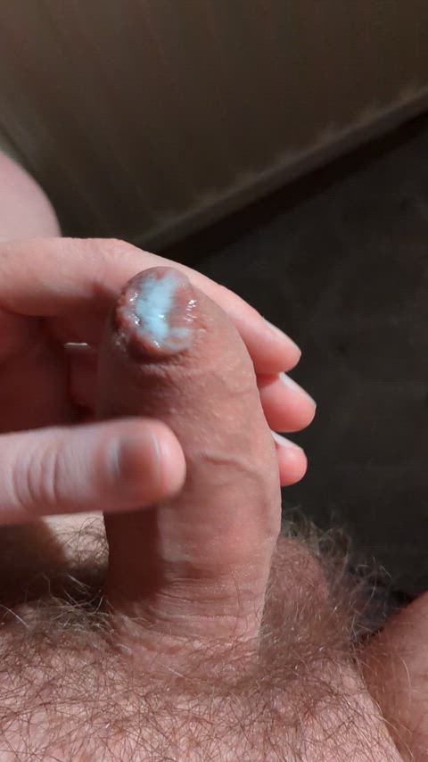 cock leaking precum uncut gif