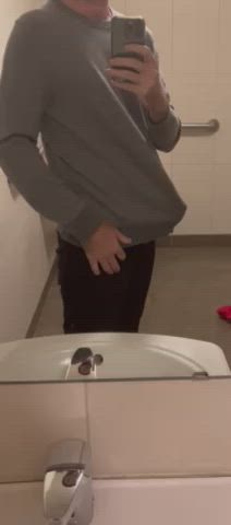 Grey sweater > Grey sweatpants?