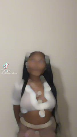 Ebony Nipple Piercing Nipples See Through Clothing Tits gif