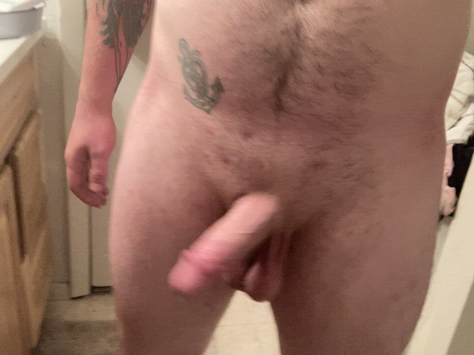 BWC Big Balls Cock Male Masturbation Shaking Solo gif