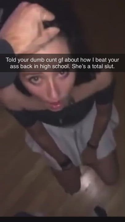 Blowjob Cheating Cuckold Face Slapping gif