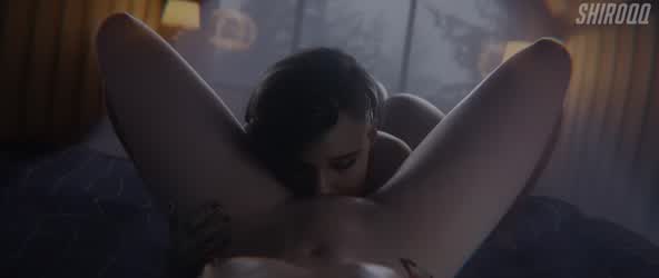 Animation Cunnilingus Lesbian Yuri gif