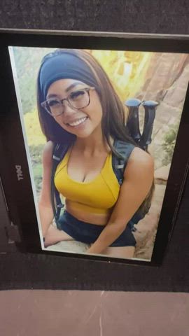 Cumshot Rule #4: Busty babes with cute smiles need covering at any opportunity