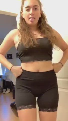 Flashing thick booty