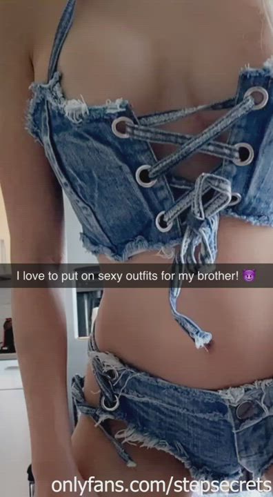 Stroking and riding my brothers cock until he cums all over my tits