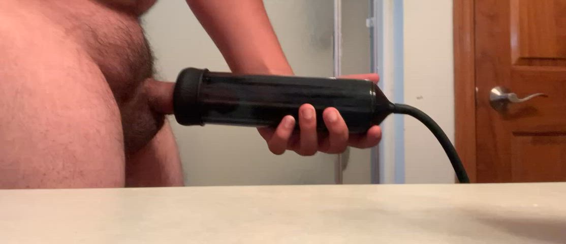 big dick penis pump teen gif