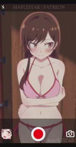 Chizuru gives you a glimpse