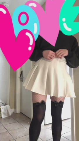 femboy femme legs gif