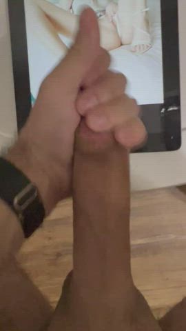cum cumshot ejaculation masturbating model tribute gif