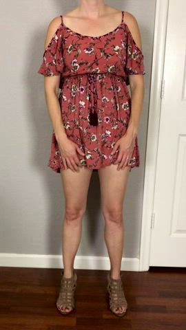 Do you like what I’m hiding under my dress? 35[f]