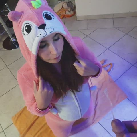 kigurumi onesie pee peeing piss pissing teen watersports wet wet and messy gif
