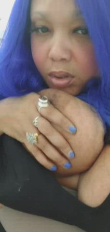bbw breast sucking busty solo sucking tits gif