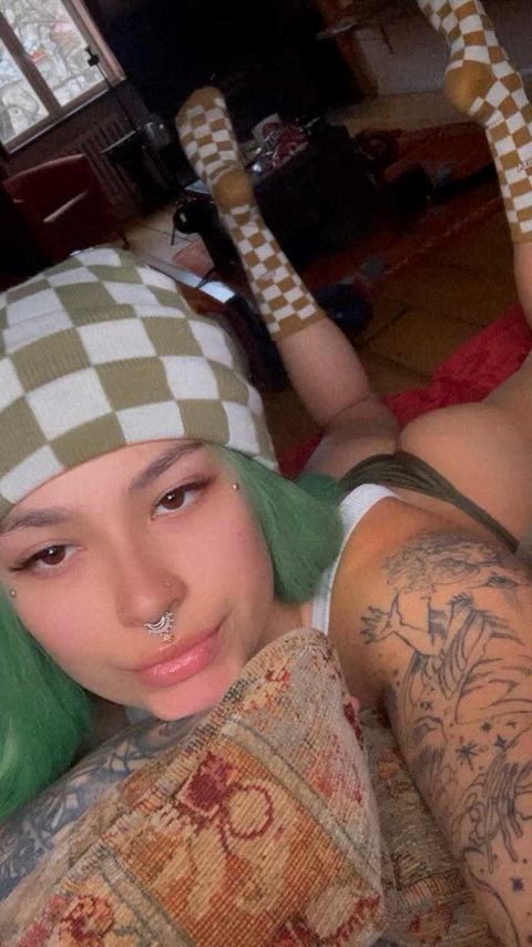 ass hairy hairy armpits natural tits onlyfans pierced piercing solo tattoo tattooed