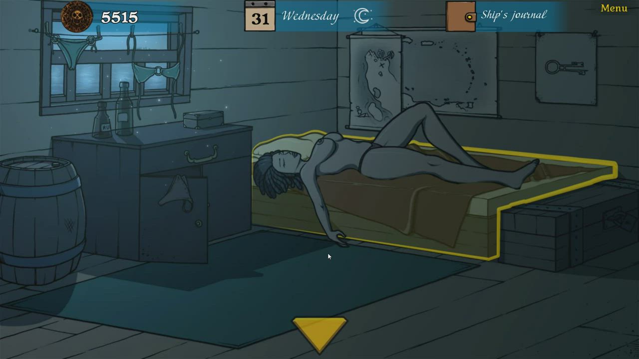 Do you like touching a girl's tits while she sleeps? (Game: Pirates - Golden Tits)