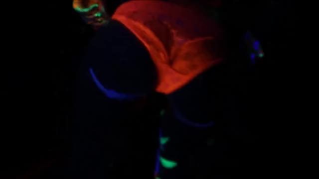 Shaking My Booty Under Blacklight!