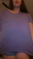 Did my baggy shirt do a good job at hiding how big they are?