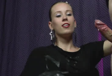 Cumshot Latex Gloves Surprise gif