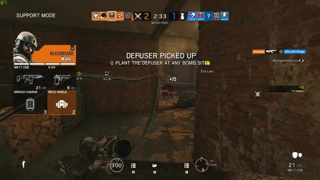 Tom Clancy's Rainbow Six Siege 2019.04.12 - 1 hit, 6 misses