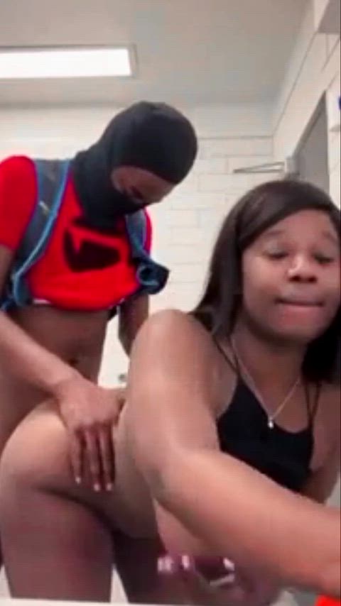 African American Amateur Backshots Bathroom Big Ass Doggystyle Ebony Ebony Couple