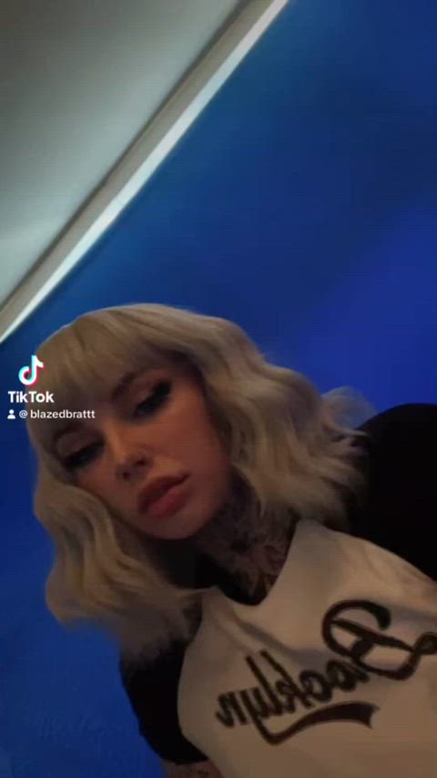 alt alternative amateur cute sfw solo tattoo tattooed tits gif