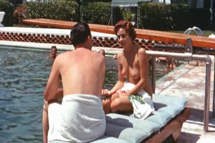 american group nudist swimming pool vintage gif