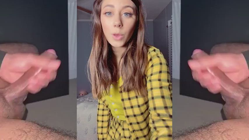 babecock cumshot split screen porn gif