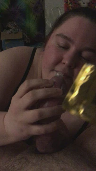 GF offering 2 helping hands with putting a magnum on a big fat dick