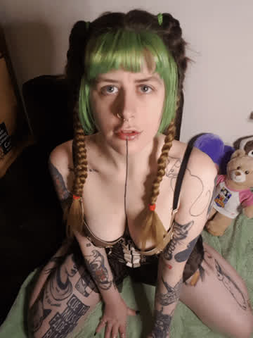 Alt Boobs Hair Hypnosis Lingerie Pierced Tattoo gif
