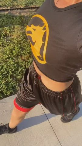 ass jiggling nerd thick tits gif