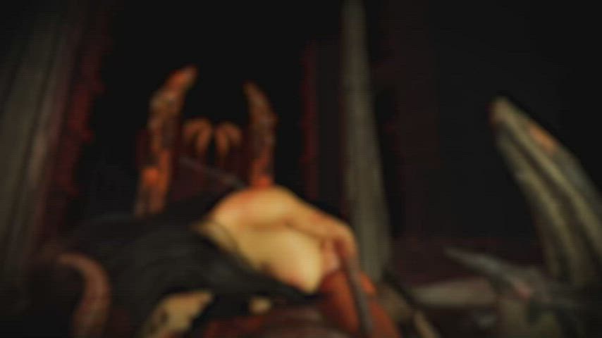 3d cowgirl demon vr gif