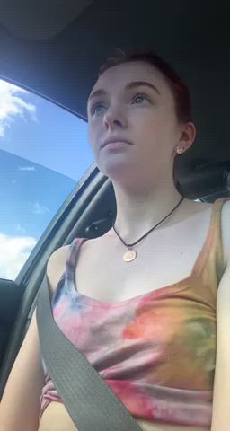 Flashing my milkies
