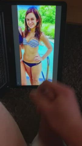 bikini cheerleader cock cum cumshot jerk off male masturbation orgasm tribute gif