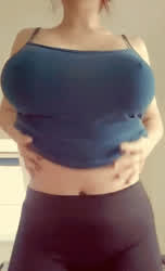 Boobs Spandex Titty Drop gif