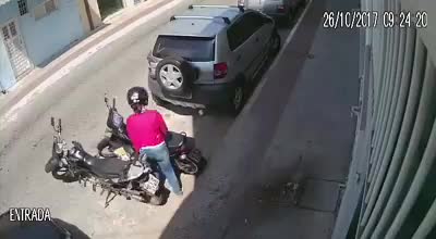 Calmly steal, calmly get thrashed
