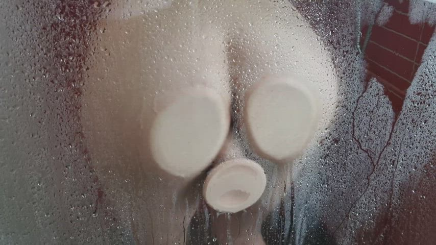 Had a little fun in the shower 🚿 All showers should have a 8.5" dildo implemented!