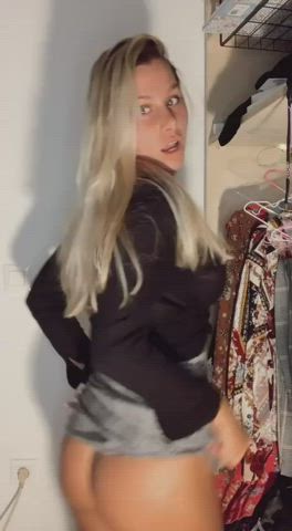19 years old blonde teen gif