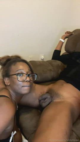 Amateur Blowjob Ebony Couple Porn GIF by blackredgiffs
