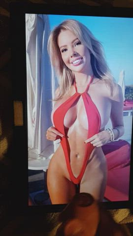 A little something for a busty swimsuit blonde