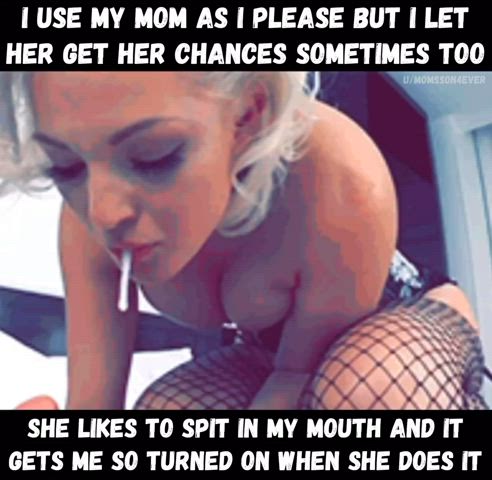 Mom having fun with her son 😏