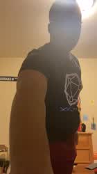 Chubby Femboy Striptease gif