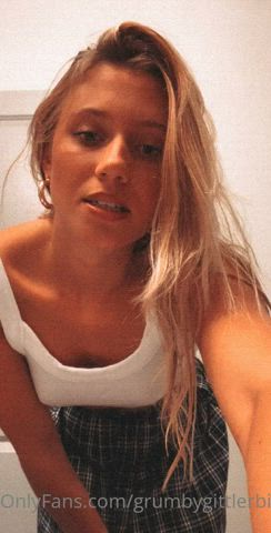 blonde teen tiktok gif