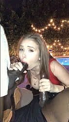 BBC Blowjob Public gif