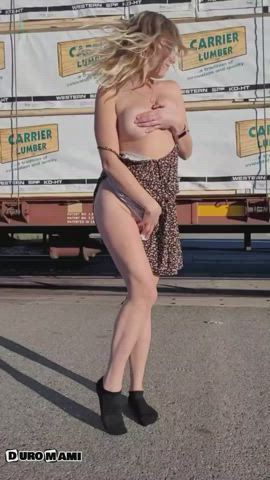 Exhibitionism Exhibitionist Exposed Outdoor Public gif