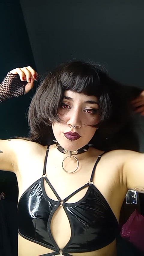 alt armpit armpits domme femdom fetish findom goth kinky onlyfans gif