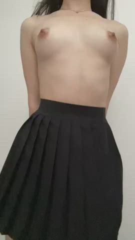 Asian Ass Boobs Pussy Skirt Teen gif