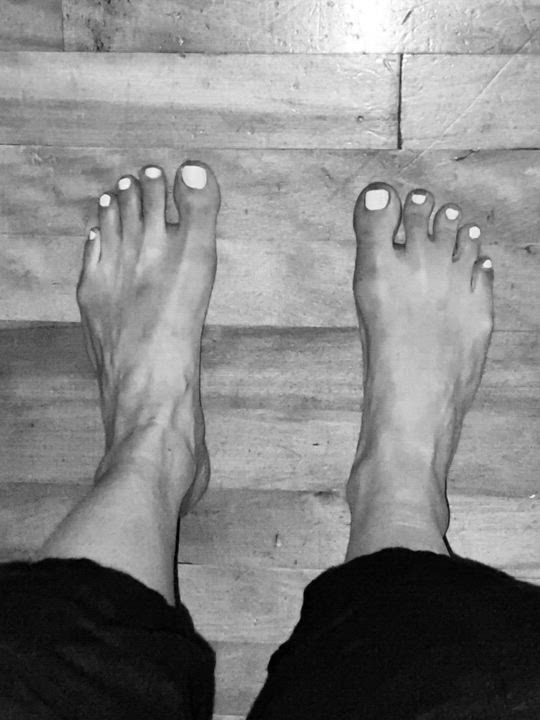 A little calf stretch before the marathon?