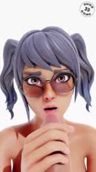 3D Blowjob POV gif