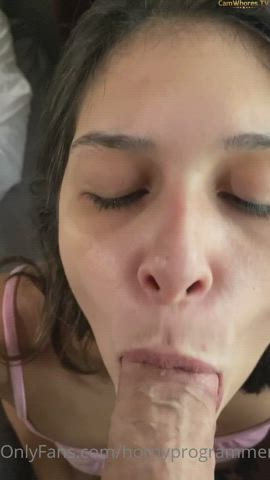 blowjob cumshot facial teen gif