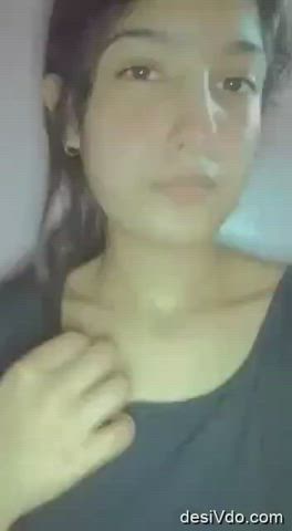 desi selfie striptease gif