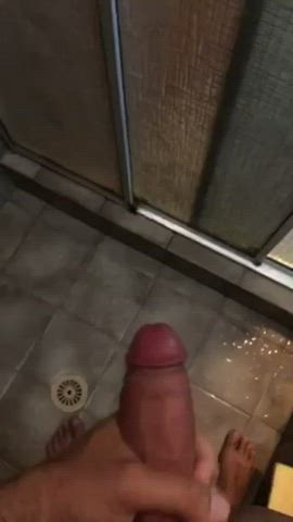 Cock Cum Shower gif